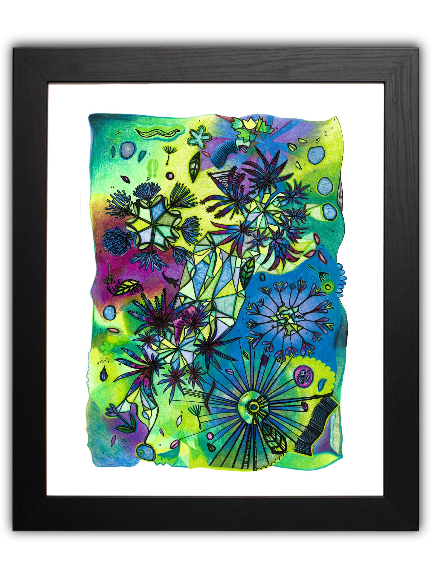 Abstract green plants