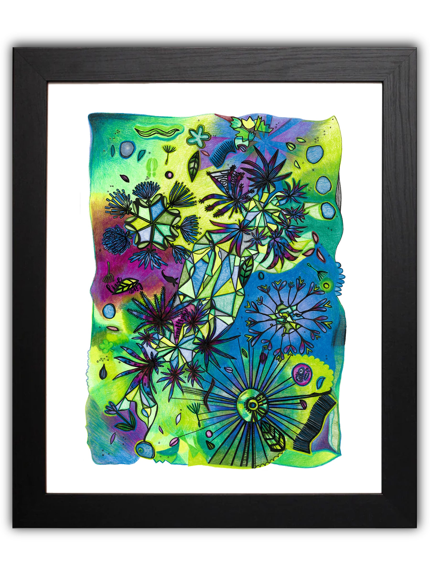 Abstract green plants