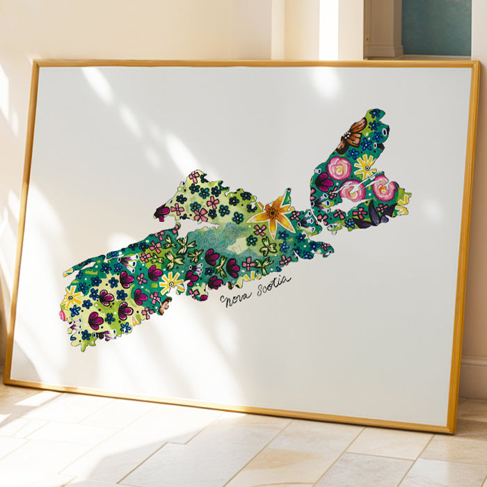 Framed Bloom Nova Scotia print by Joy and Fury Art