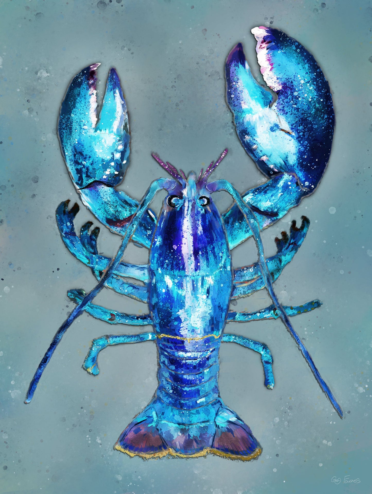 Blue Lobster Art
