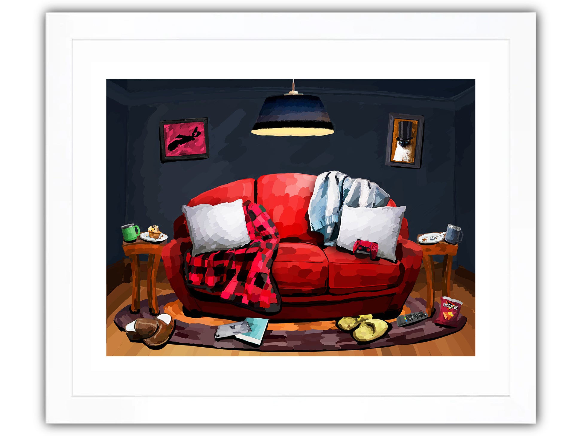 Red couch