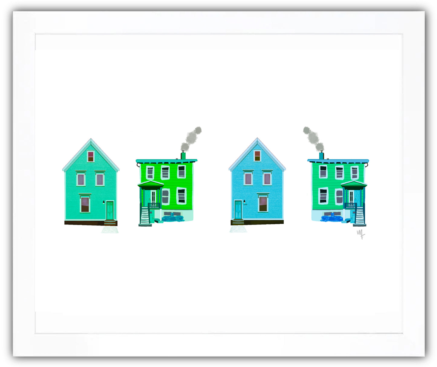 Four green houses