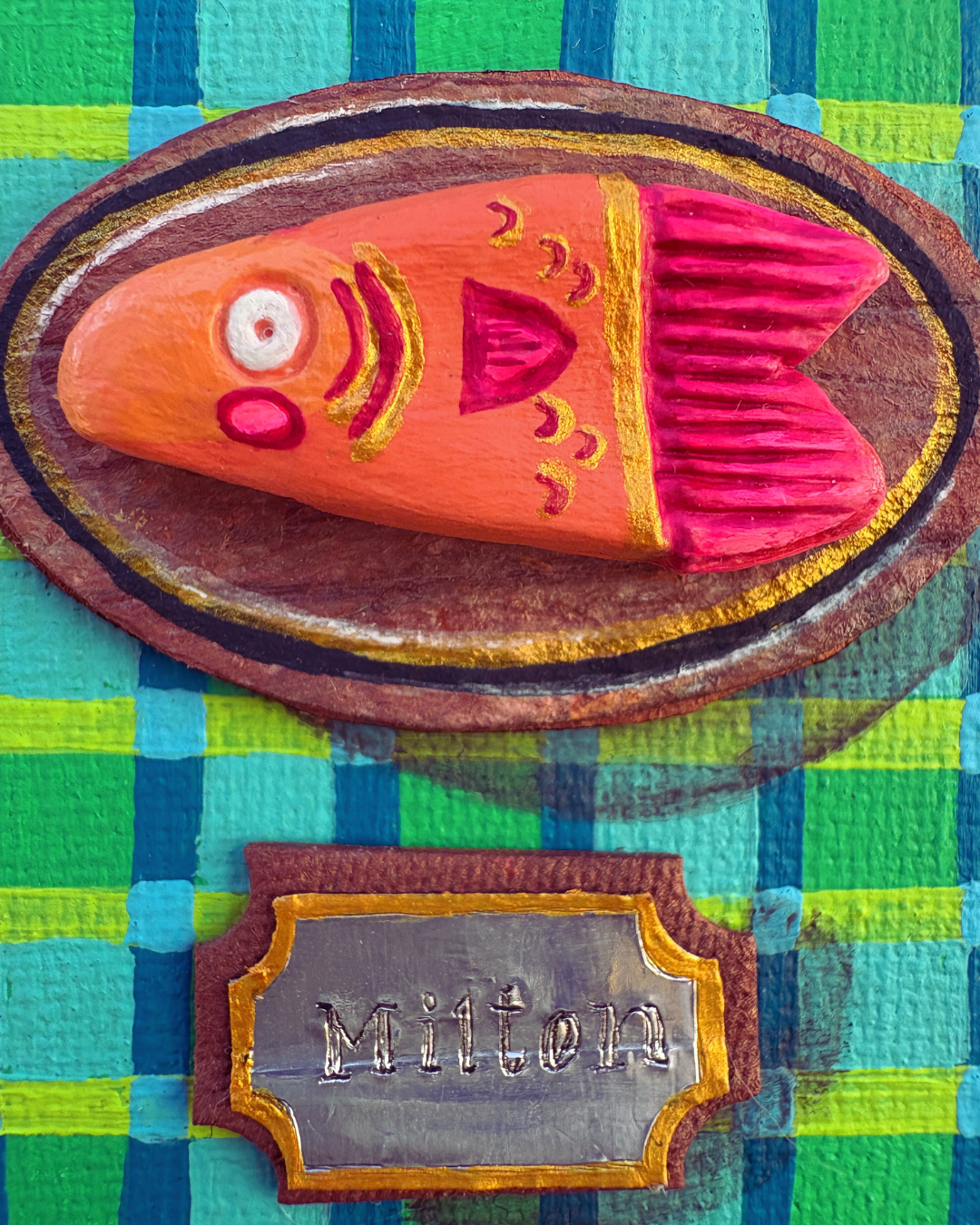 Milton — Original Folk Art Fish Sculpture