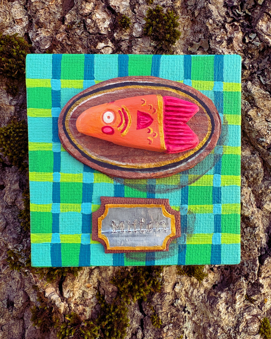 Milton — Original Folk Art Fish Sculpture