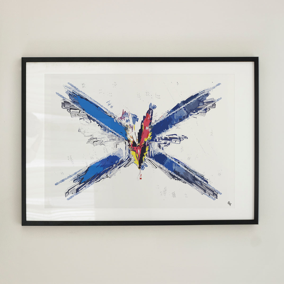 Framed Neo Scotia flag print by Joy and Fury Art