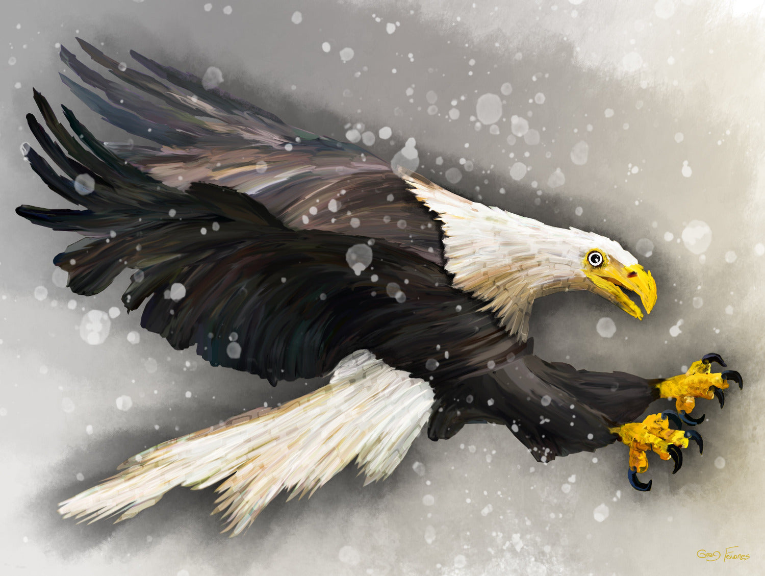 Eagle flying
