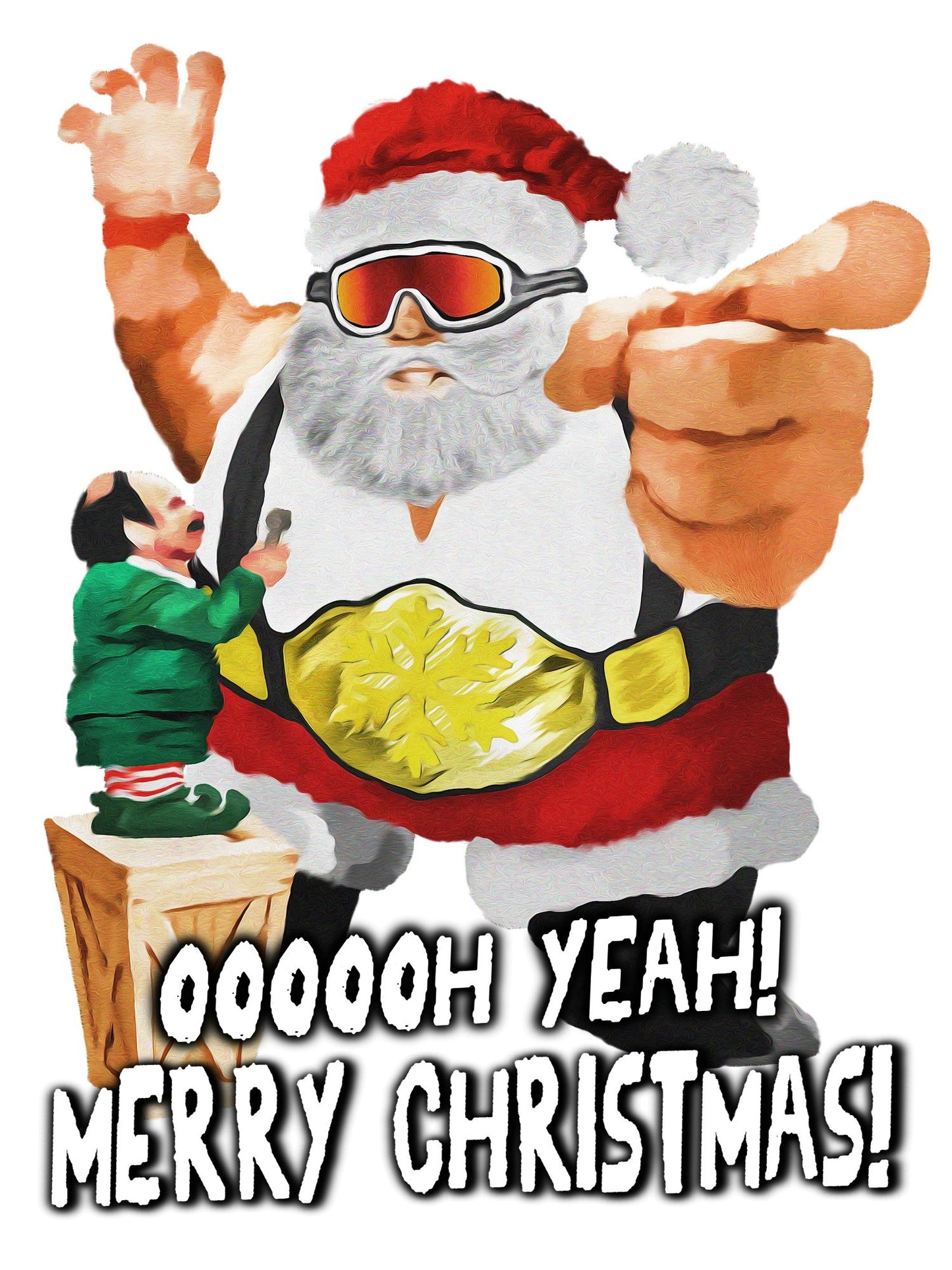 Santa wrestler