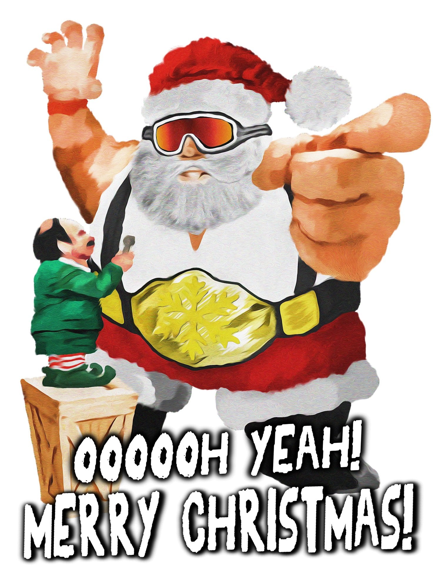 Santa wrestler