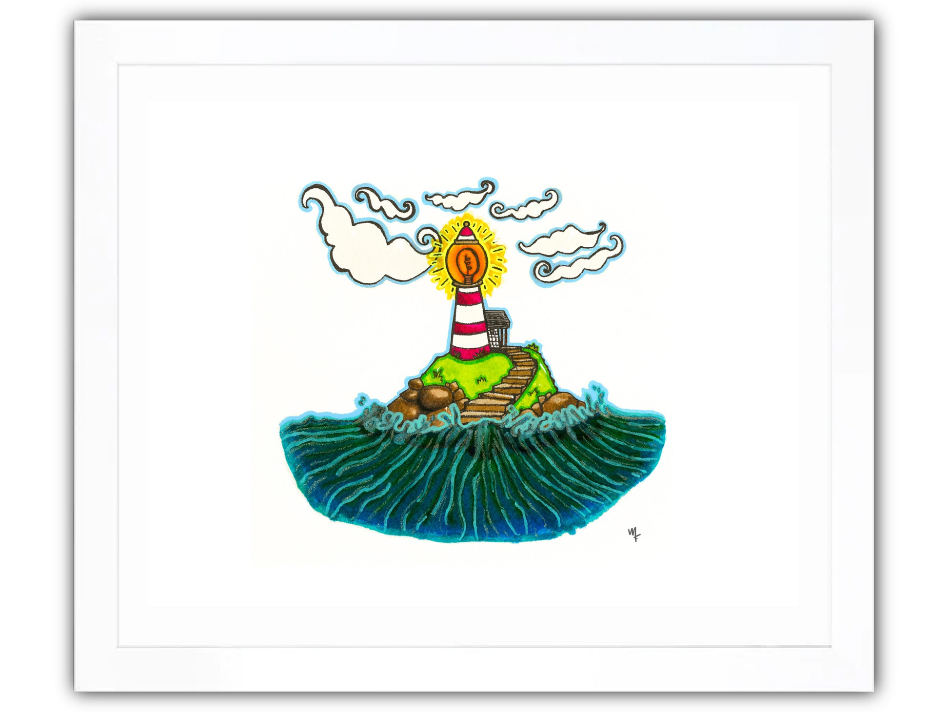 Lighthouse on island
