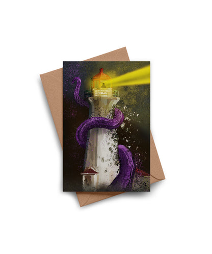 Attack On Georges Island greeting card by Joy and Fury Art