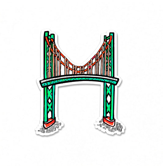 Halifax bridge vinyl sticker by Joy and Fury Art