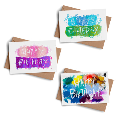Happy Birthday Greeting Cards - Bundle