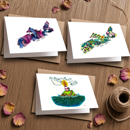 Nova Scotia greeting cards bundle product photo by Joy and Fury Art