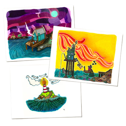 Seaside Art Prints - Bundle