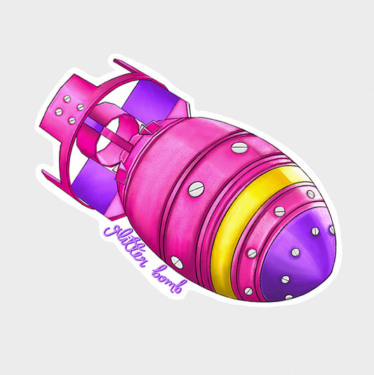 Glitter Bomb Sticker