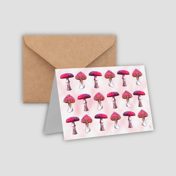 Red Mushroom greeting card