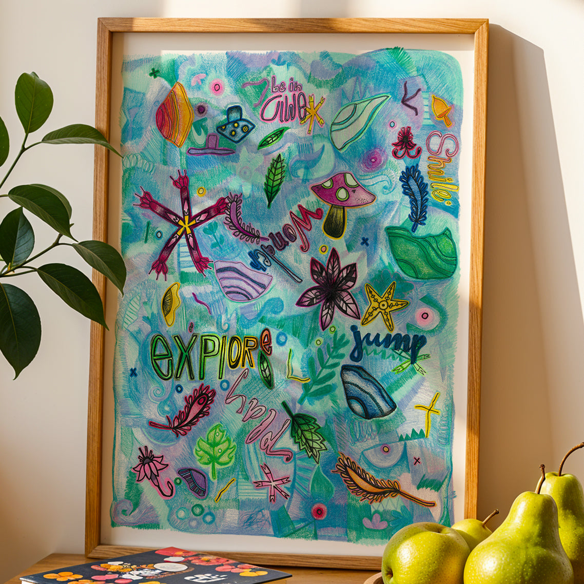 Framed Play print by Joy and Fury Art