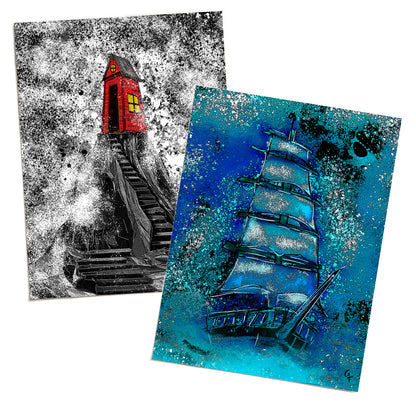 Ship & Shack Art Prints - Bundle