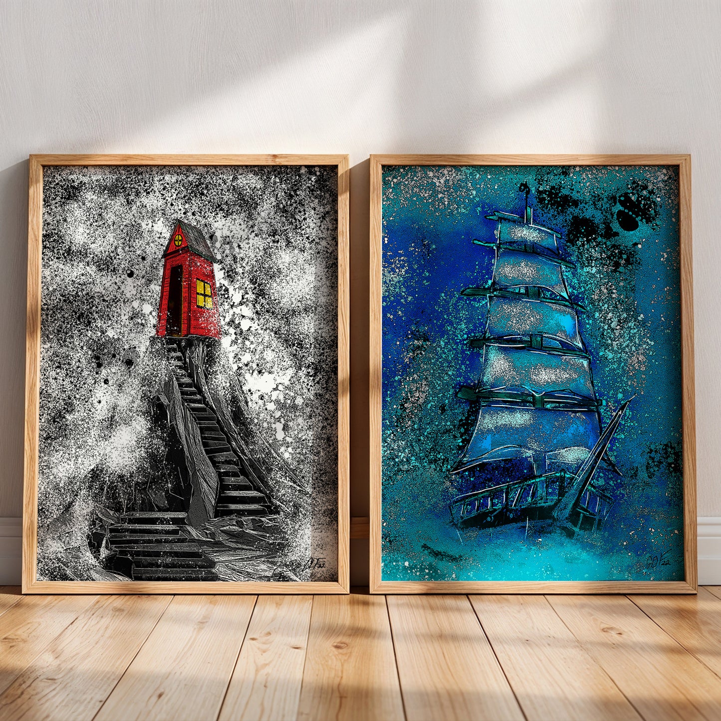 Ship & Shack Art Prints - Bundle