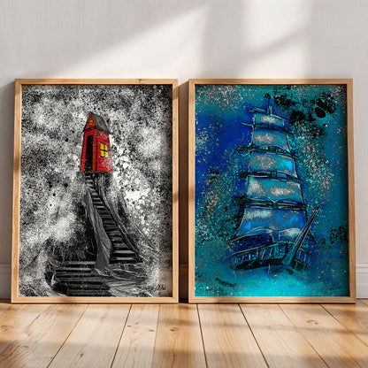 Ship & Shack Art Prints - Bundle