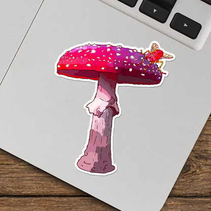 Mushroom Sunset — Vinyl Sticker