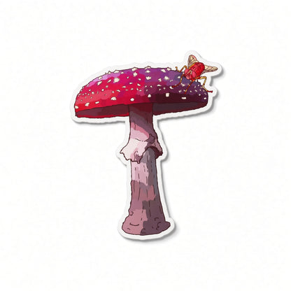 Mushroom Sunset — Vinyl Sticker