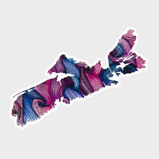 Nova scotia map purple